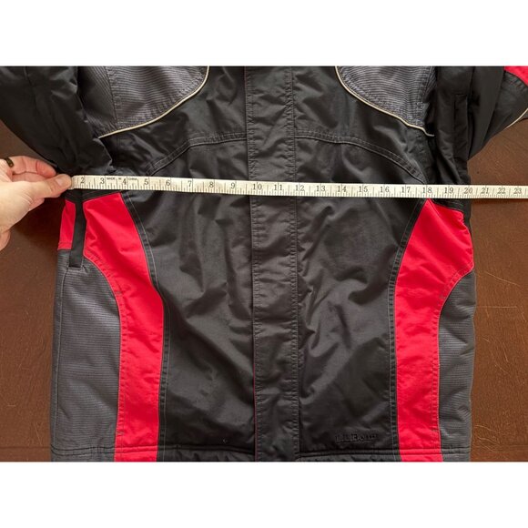 L.L.Bean Kids Colorblock Ski Snow Jacket in Red Gray Black Size L (14-16) - Picture 9 of 16